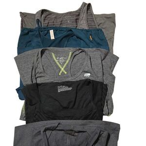 Women’s Athletic Tank Top Lot – 5 pcs (Athleta, Zella, RBX & Lucy) - Sm/Med
